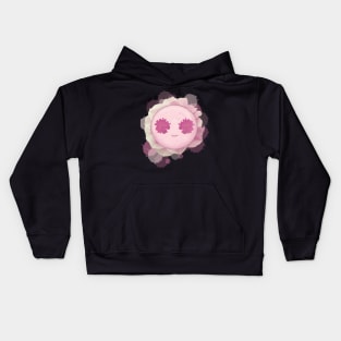 Flower Smiley - creamy pink Kids Hoodie